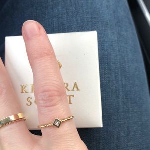 Kendra Scott wave band 14k yellow gold